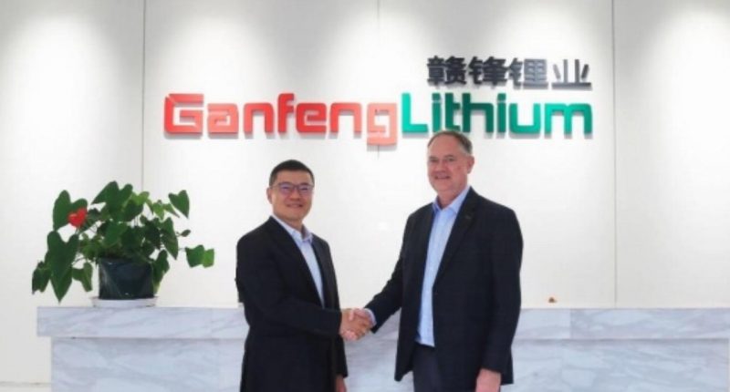 Leo Lithium (ASX:LLL) Wang Xiaoshen, Vice Chairman and President of Ganfeng Lithium Group with Simon Hay, Managing Director Leo Lithium in Shanghai last week.